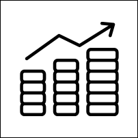 Icon: growth bar chart